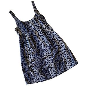 The Limited Silk Animal Print Dress Grey Black 4